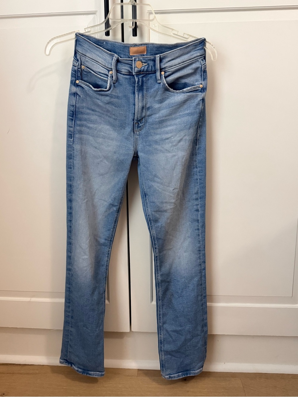 MOTHER Light Blue Straight-Leg Jeans